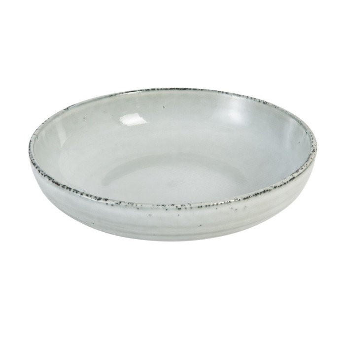 Soup plate round grey stoneware Ø 22 cm Sky Pro.mundi