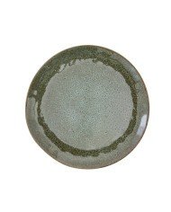 Dinner plate round green stoneware Ø 28 cm Sky Pro.mundi