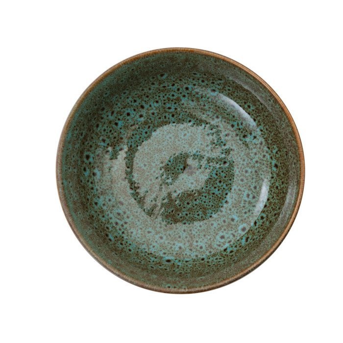 Dish round green stoneware Ø 14 cm Sky Pro.mundi