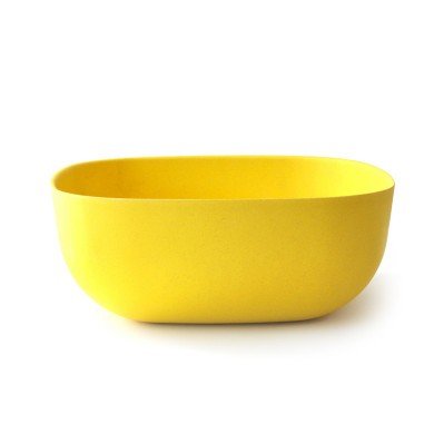 Salad bowl square yellow 28 cm Gusto Unica Terra