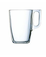 Mug round transparent glass tempered 32 cl Ø 10.66 cm Voluto Arcoroc