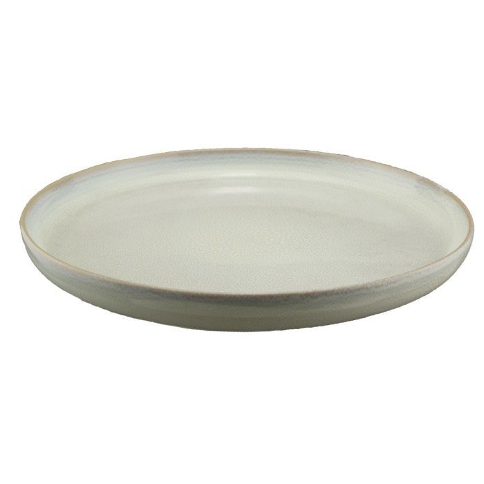 FLAT PLATE D27CM STONEWARE PEARL PRO.MUNDI 