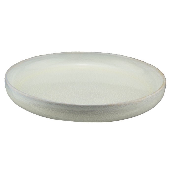 FLAT PLATE D27CM STONEWARE PEARL PRO.MUNDI 