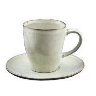 Teacup grey stoneware 18 cl Ø 7.5 cm Sky Pro.mundi