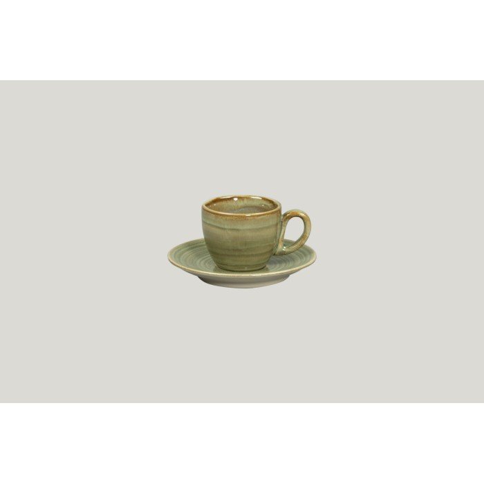 Espresso cup green porcelain 8 cl Ø 6.5 cm Rakstone Spot Rak