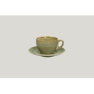 Teacup green porcelain 23 cl Ø 9 cm Rakstone Spot Rak