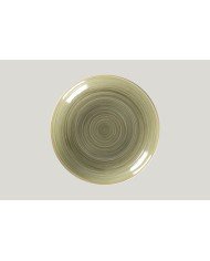 Soup plate round green porcelain Ø 28 cm Rakstone Spot Rak