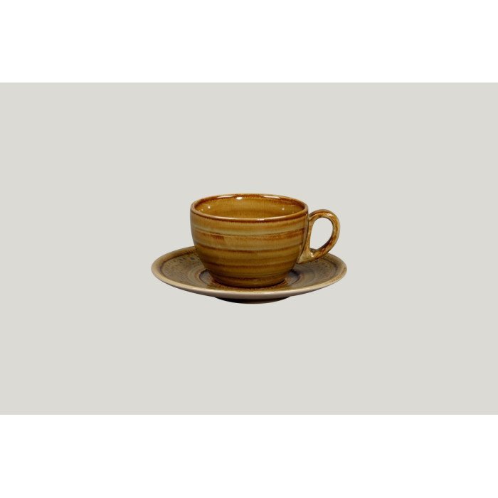 Teacup beige porcelain 23 cl Ø 9 cm Rakstone Spot Rak