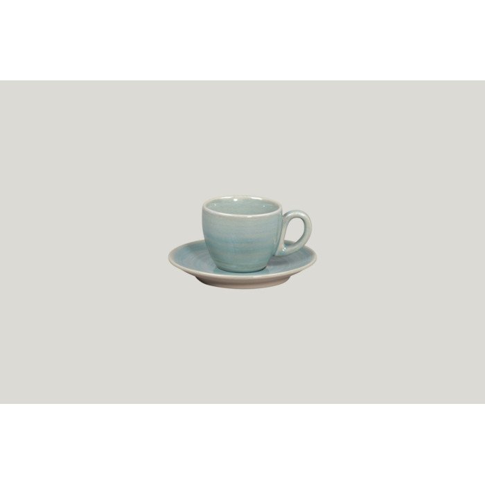 Espresso cup blue porcelain 8 cl Ø 6.5 cm Rakstone Spot Rak