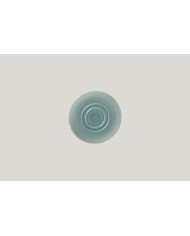 Breakfast tea coasters round blue porcelain Ø 15 cm Rakstone Spot Rak