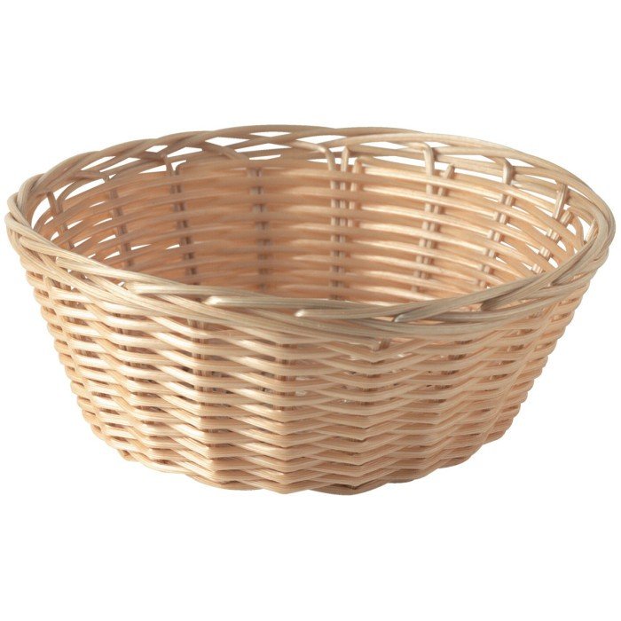 Basket round beige Ø 21 cm 6.5 cm