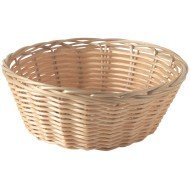 Basket round beige Ø 21 cm 6.5 cm