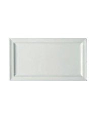 Dinner plate rectangular ivory glazed 38x21 cm Classic Gourmet Rak