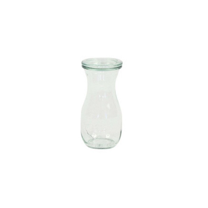 BOTTLE WECK 25CL WITH GLASS LID (6 PIECES)