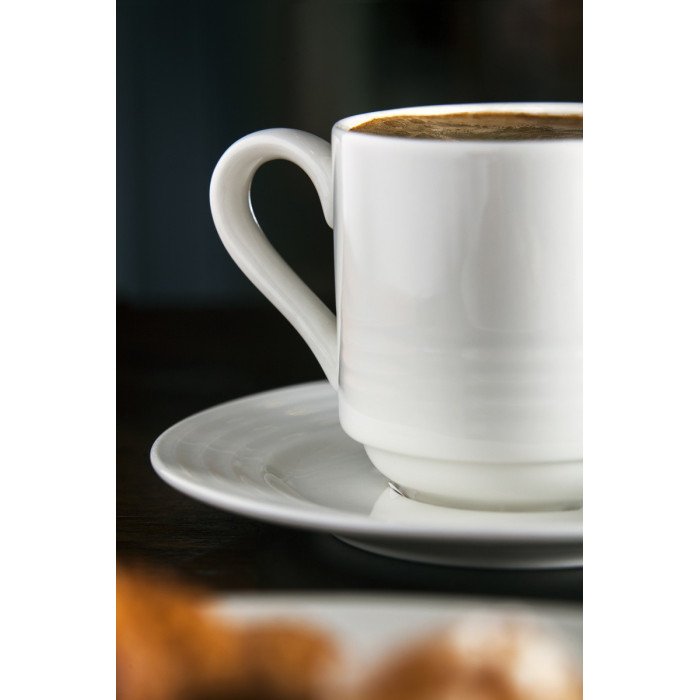Espresso cup round ivory glazed 9 cl Ø 6 cm Rondo Rak