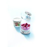 Cup with lid round transparent glass tempered Ø 8.2 cm Onctuose Arcoroc