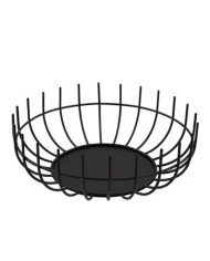 Bread basket steel black