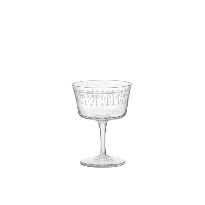 Fizz cocktail glass 22 cl Novecento Art Deco Bormioli Rocco