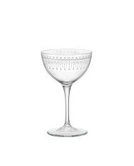 Martini cocktail glass 23.5 cl Novecento Art Deco Bormioli Rocco