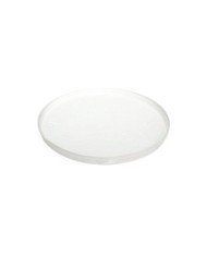 FLAT PLATE ROUND WHITE ROUND Ø19.2CM H2CM GLASS MY GLASS STUDIO