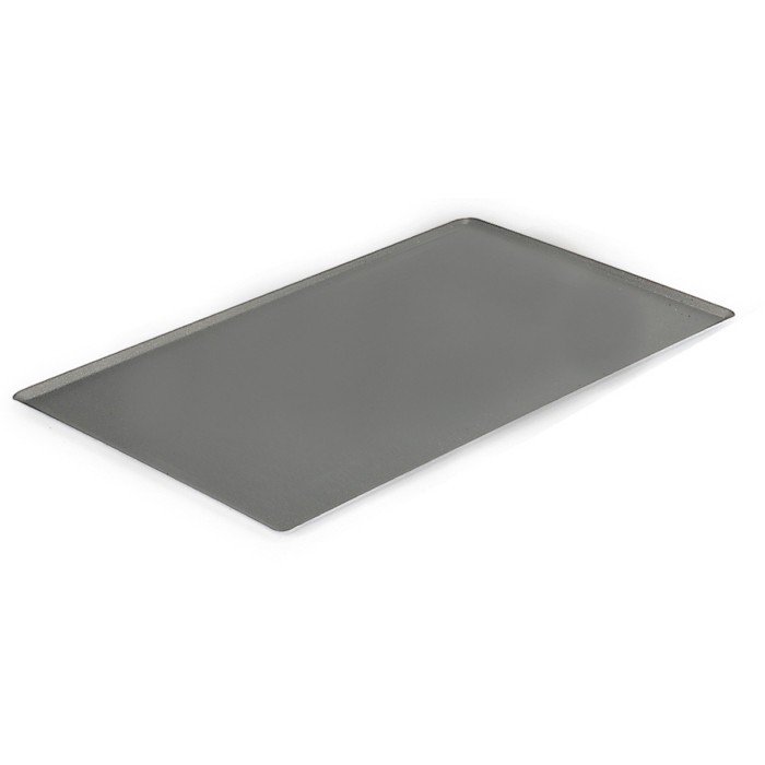 Metal patisserie sheet not perforated aluminium GN 2/1 65x53 cm 2 mm not oblique edges De Buyer