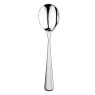 SOUP SPOON ROUND THICK. 4.5MM STAINLESS STEEL MAHOGANY STUDIO WILLIAM