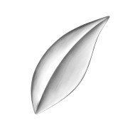 LEAF SPOON THICK. 5.3MM STAINLESS STEEL MULBERRY STUDIO WILLIAM