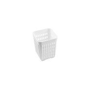 SQUARE CUTLERY HOLDER WHITE 20CL POLYPROPYLENE