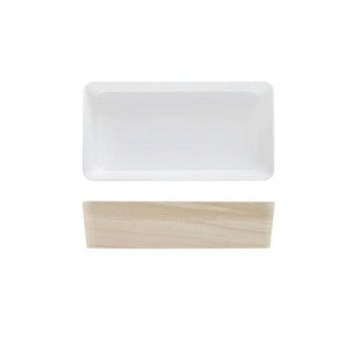 OAK BENTO LID WHITE BAMBOO MELAMINE TOKYO CREATIVE