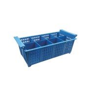 CUTLERY BASKET 8-COMPARTMENTS BLUE