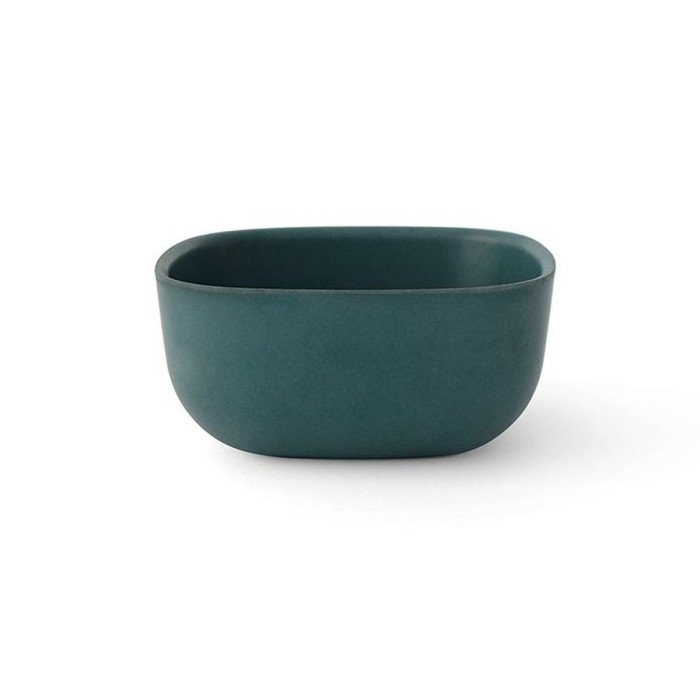 BOWL ROUNDED SQUARE BLUE ABYSS L10 X W10 X H4CM 25CL BAMBOO FIBREWARE EAT GUSTO NAT SPIRIT