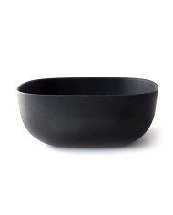 BOWL ROUNDED SQUARE BLACK L20 X W20 X H8CM 2L BAMBOO FIBREWARE EAT GUSTO NAT SPIRIT