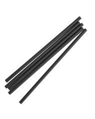 Pack of 250 straws black paper Ø 0.6 cm 19.7 cm Earth Essentials (250 units)