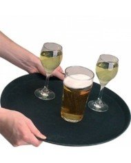 Non-slip tray polypropylene (pp) black Ø 40.5 cm