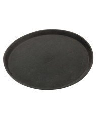 Non-slip tray polypropylene (pp) black Ø 35.5 cm
