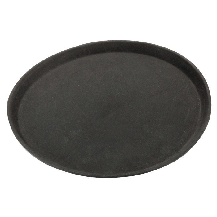 Non-slip tray polypropylene (pp) black Ø 35.5 cm