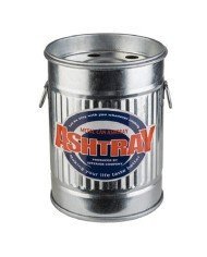 SMOKY ASHTRAY D8.5XH11.5CM GALVANIZED STEEL