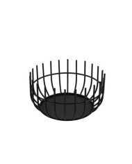 Fruit basket steel black 200x200x100 mm