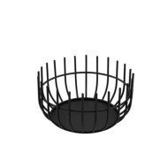 Fruit basket steel black 200x200x100 mm