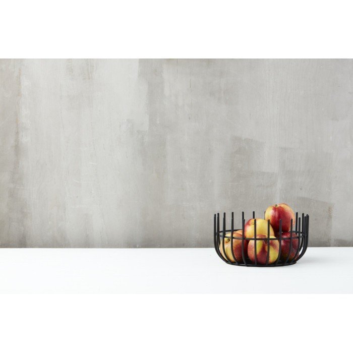 Fruit basket steel black 200x200x100 mm