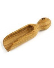 SALT SCOOP L10CM 10G OLIVE WOOD