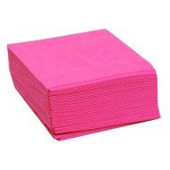 Non-woven dishcloth pink 50x35 cm (25 units)