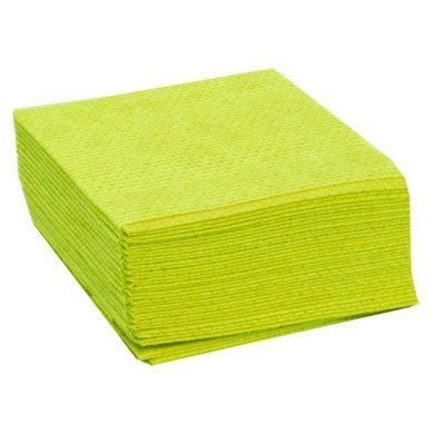 Non-woven dishcloth yellow 50x35 cm (25 units)