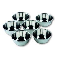 Finger bowl round grey stainless steel Ø 12 cm Lacor (6 units)