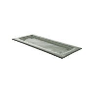 PLATTER RECTANGULAR GREY L35 X W15 X H1.5CM GLASS TIGER