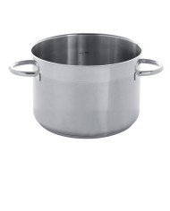 Braising pan stainless steel Without release liner Without cover Ø 28 cm 17.5 cm 10.7 L Qualiplus Pro.cooker