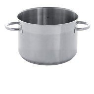 Braising pan stainless steel Without release liner Without cover Ø 28 cm 17.5 cm 10.7 L Qualiplus Pro.cooker