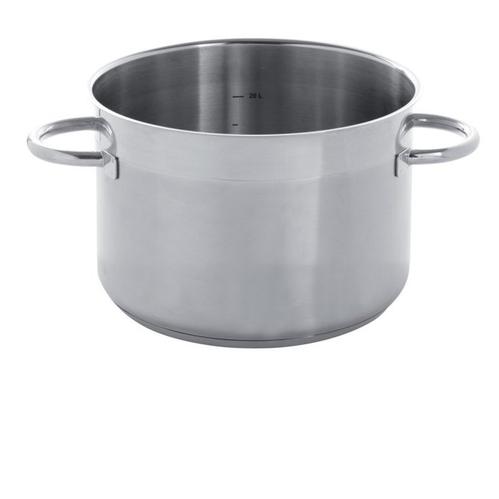 Braising pan stainless steel Without release liner Without cover Ø 36 cm 21 cm 21.3 L Qualiplus Pro.cooker