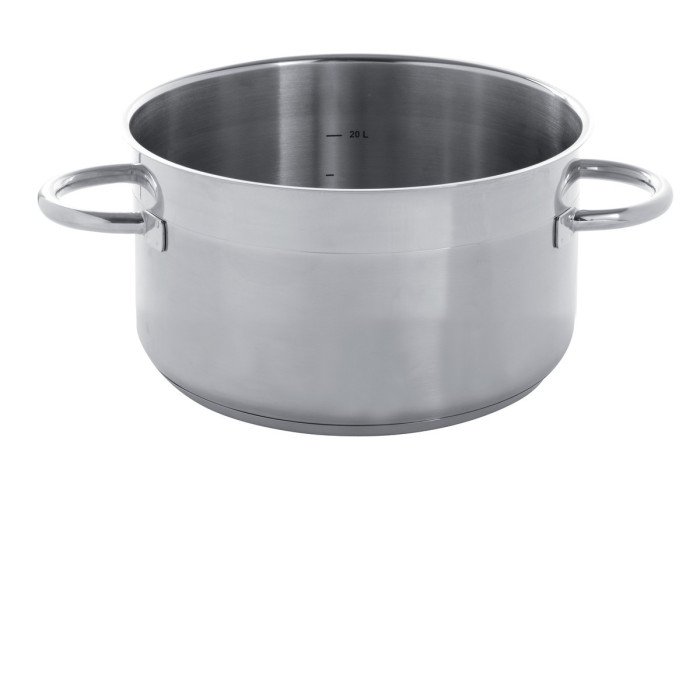 Cooking pot stainless steel Without release liner Without cover Ø 28 cm 11 cm 6.7 L Qualiplus Pro.cooker