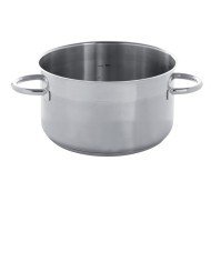 Cooking pot stainless steel Without release liner Without cover Ø 32 cm 12.5 cm 10 L Qualiplus Pro.cooker